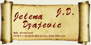 Jelena Džajević vizit kartica